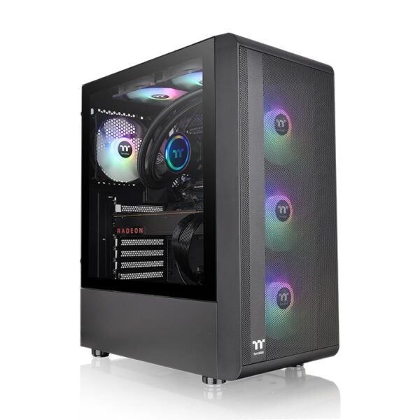 TT S200 TG ARGB Mid Tower Chassis - Black